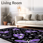 Mystical Moth Wings with Celestial Stars Enchanted Garden (Black) - ODIKA