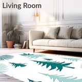 Nordic Pine Tree Tapestry with Reindeer Motifs(Blue)