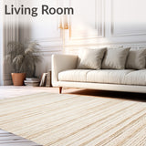 Contemporary Area Textured Beige(Beige)