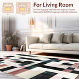 Urban Stripe Fusion with Dynamic Graphic Contrast Patterned Design(Black)