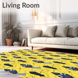 Luxurious Lattice Textured Contemporary Artisan (Yellow)