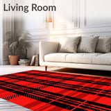 Highland Tartan Lattice Festive Holiday Entrance(Red)