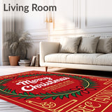 Vintage Scripted Greetings and Pine Holiday Welcome(Red)