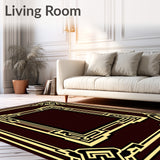 Art with Metallic Highlights and Angular Symmetry(Brown)