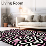 Abstract Animal Inspired Design With Interlocking And Subtle Contrast (Black)