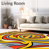 Rhythmic Undulation Expressive Avant garde Decorative(Yellow)