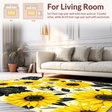 Floral Black Sunflower Aesthetic(Yellow)