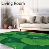 Jungle Canopy Leaves Cascade with Tropical Botanical Artwork(Green)