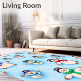 Enchanted Snowman Jubilee Magical Frosty Winter Wonderland Celebration(Blue)