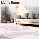 Swirled Tie Dye Indoor Floor with Foam (Purple)