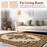 Classic Heritage Style with Ornate Damask(Beige)