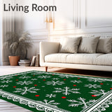 Jolly Snowfall Mistletoe Joyful Celebration Enchanted(Green)