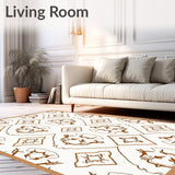 Modern Interlocking with Subtle Motifs (Brown) - ODIKA