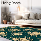 Enchanted Grove Vintage Damask Motif (Teal)