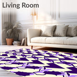 Traditional Lattice with Bold Contrast (Purple)