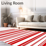 Festive Cane Striped Decorative(Red)