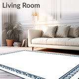 Textured Accent with Decorative Scallop Trim (Blue)