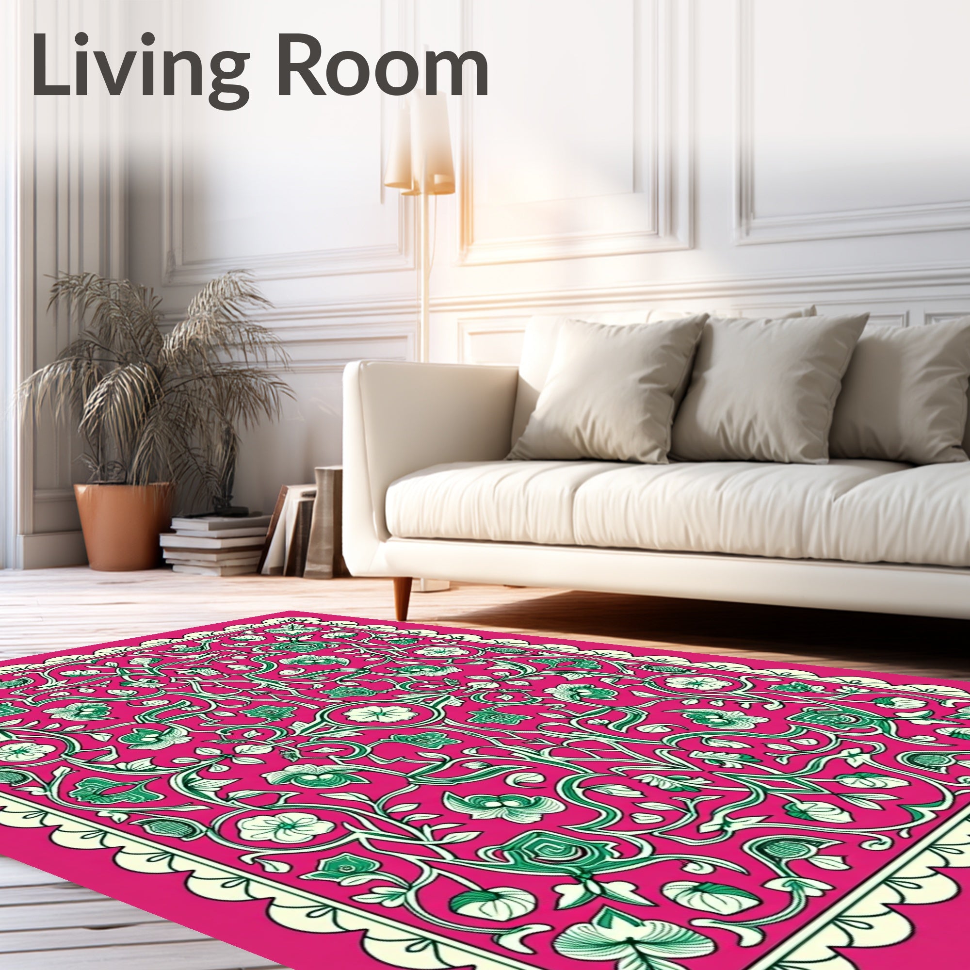 Elegant Blossoming Vine Decorative Interlocking (Pink) - ODIKA