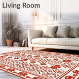 Aztec Tapestry Abstract Sunset Prairie Celebration(Red)