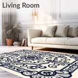 Luxurious Heritage Baroque Scroll Ribbed Artisanal Crafted(Ivory)