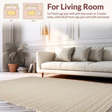 Ultra Soft Area Rug, Non Slip, Stain Resistant, Washable Area Rugs for Living Room, Bedroom, Stylish Animal Print Living Room Rug(Beige)