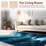 Chic Gray Tiled Motif(Blue)