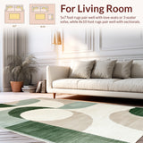 Ultra Soft Area Rug, Non Slip, Stain Resistant, Washable Area Rugs for Living Room, Bedroom, Modern Abstract Non-Slip Dining Room(Gray)