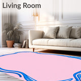 Nautical Inspired Curved Border Accent Featuring Bottom (Pink)