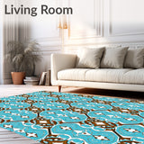 Mosaic Tile Inspired with Tessellated Honeycomb Design(Blue)