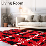 Nordic Pines Interlocking Holiday Motif(Red)