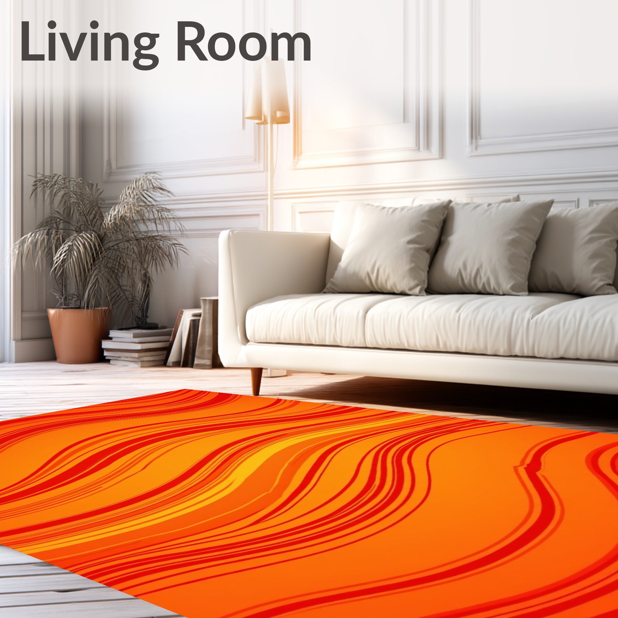 Sunset Horizon Wave Accent (Orange) - ODIKA