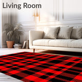 Lumberjack Plaid with Vintage Crosshatch Detailing(Red)