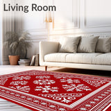 Festive Snowflake Medallion with Nordic Motifs(Red)