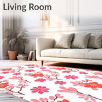 Boho Wildflower Meadow With Scattered Petal Motifs (Pink) - ODIKA