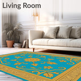 Floral Medallion Vintage Heritage Collection(Blue)