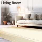 Creamy Cascade Beige Ombre Effect Accent Area(Beige)