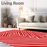 Merry Crosshatch Entrance Statement Welcoming(Red)