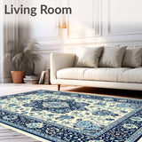 Boho Oval Floral Rhapsody(White)