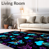 Celestial Fairyland Interlocking Mushrooms and Ethereal Bug (Blue)