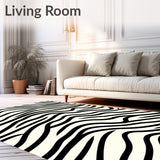 Luxurious Zigzag Chevron Waves Decorative Accent(Black)