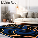 Abstract Swirl with Contemporary Flair(Black)