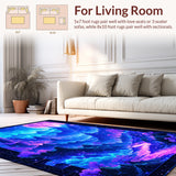 Electric Floral Galaxy Motif(Blue)