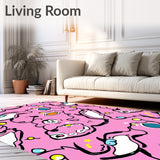 Sparkling Silly Kitty Mishap Joyful Celebration Conversation Starter(Pink)