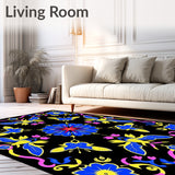 Witchy Bloom Interlocking Petal and Insect Dream (Blue)