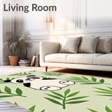 Kawaii Wildlife Jungle Friends Illustrated Surface(Beige)