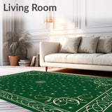 Evergreen Scrollwork with Twinkling Starburst Accents(Green)