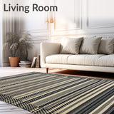 Durable Plastic Reversible Design for Deck and Yard Spaces(Black)