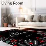 Festive Evergreen Doorway Accent Seasonal Welcoming Entryway(Black)