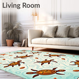 Expedition Nautical Voyage Shell Treasure Map Discovery(Brown)