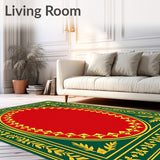 Elegant Semi Circular with Bell Motif and Leafy Filigree(Red)